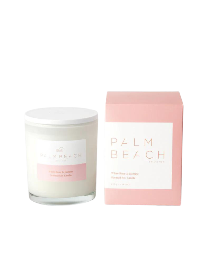 Palm Beach White Rose and Jasmine Candle 420G