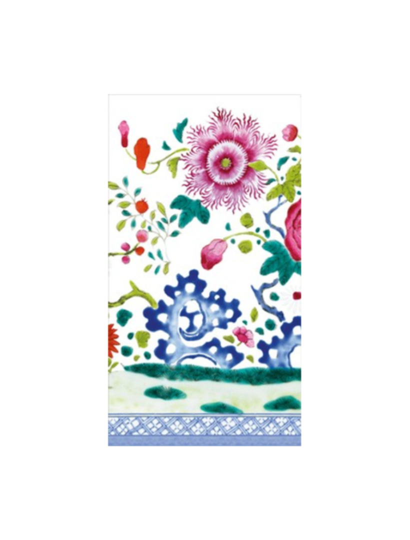 The Met Floral Porcelain Guest Towel Napkins 15pk