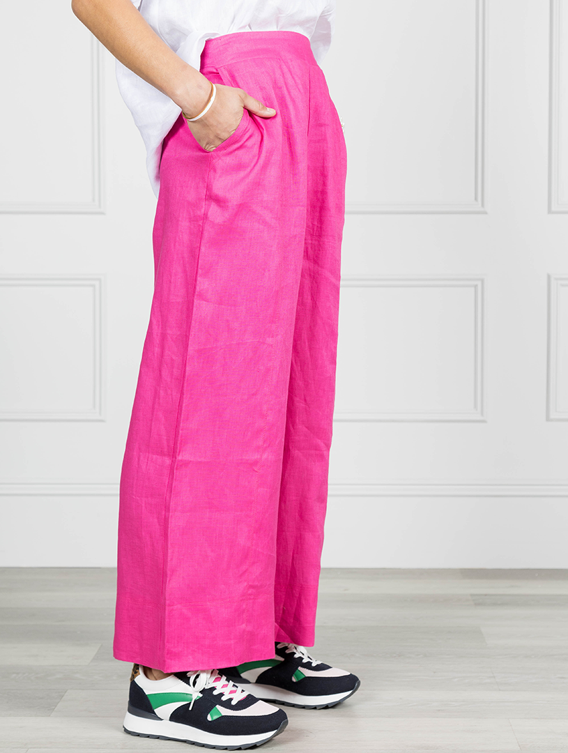 Lacalle Linen Pant Pink - FINAL SALE