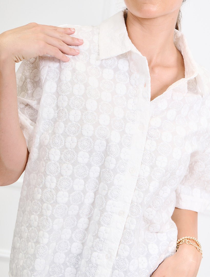 Daisy Chain Shirt White - FINAL SALE - Zjoosh