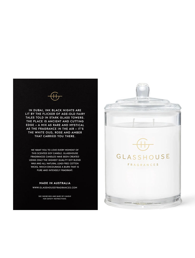 Glasshouse Fragrance Arabian Nights Candle 380G - Zjoosh