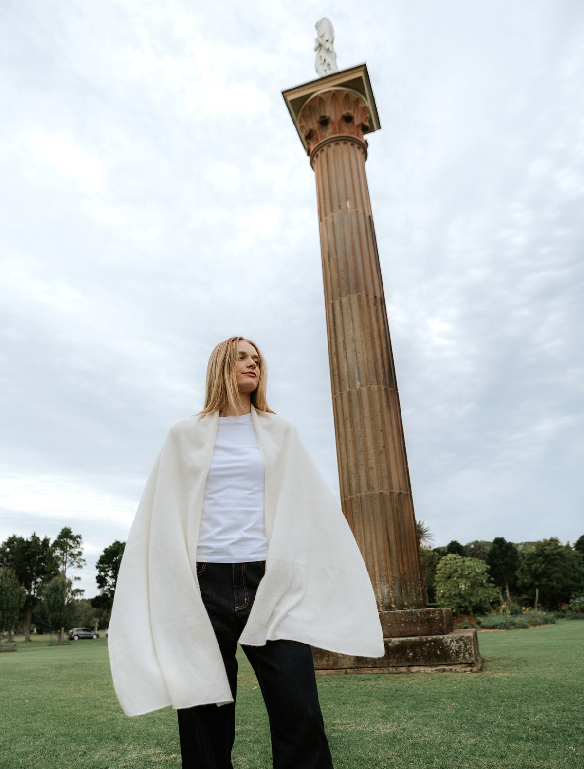 Cashmere Scarf Cream