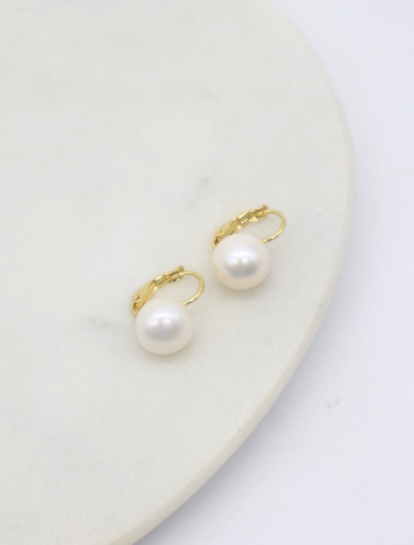 French Hook Pearls Gold