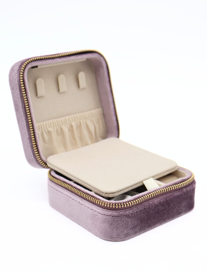 Square Jewellery Case Lilac