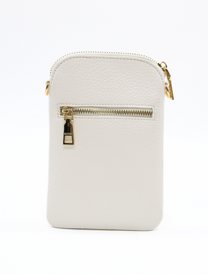 White leather crossbody clearance bag