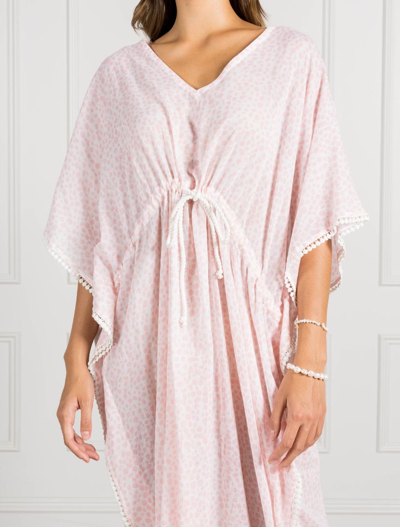 Sierra Animal Kaftan Pink