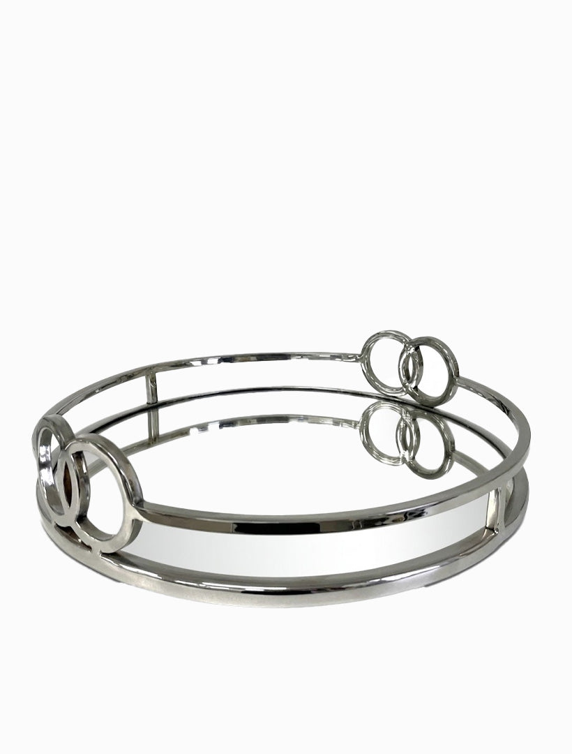 ROUND 2 BUCKLE TRAY Silver Large