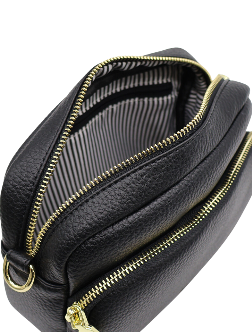 Riley pebble leather deals crossbody