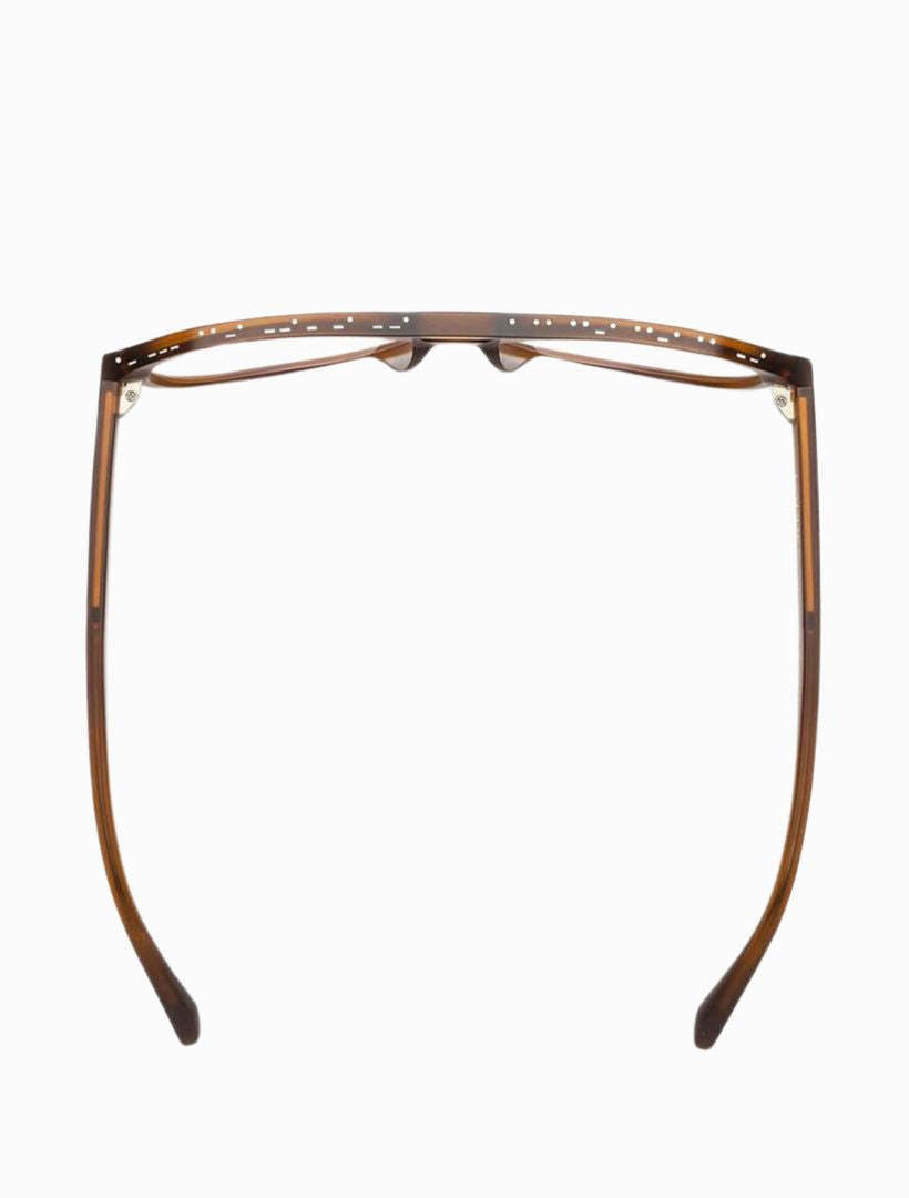 Top view - brown glasses frames