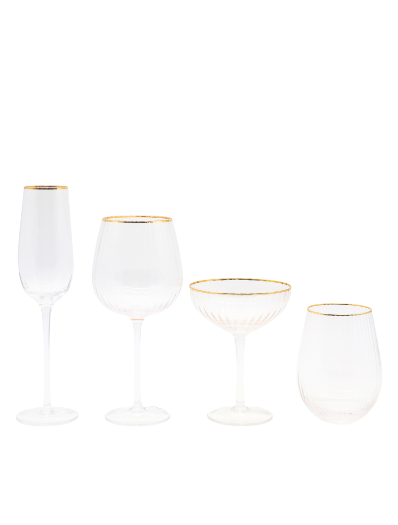 Soiree Crystal Coupes Clear (Set of 2)