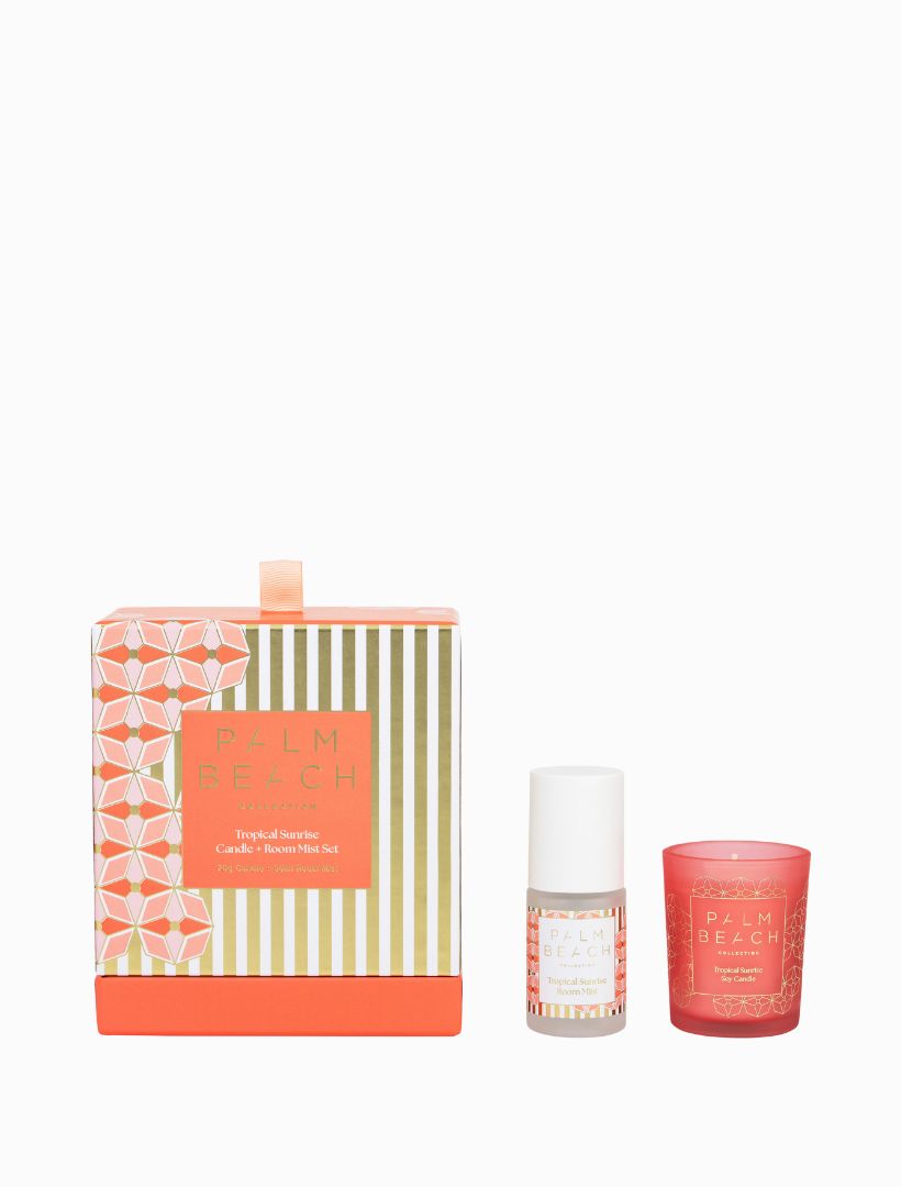 Palm Beach Candle and Room Mist Set Tropical Sunrise