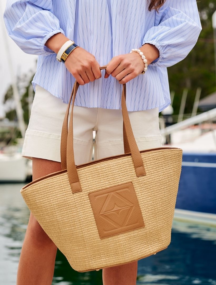 Zanzibar Palma Tote Tan