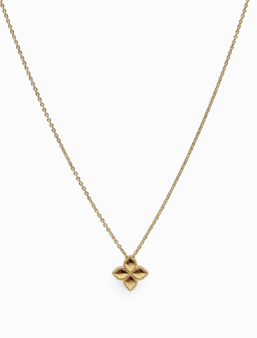 4 Petal Necklace Gold - Zjoosh