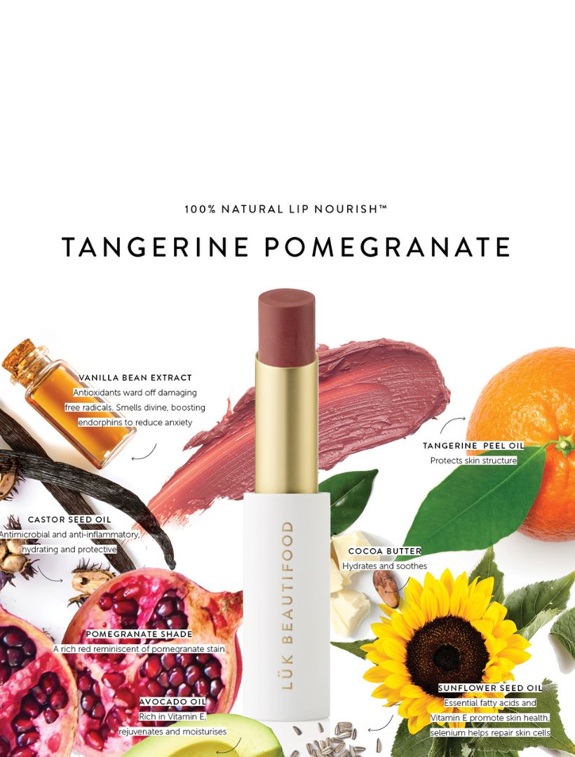 Lip Nourish Lipstick Tangerine Pomegranate - Zjoosh