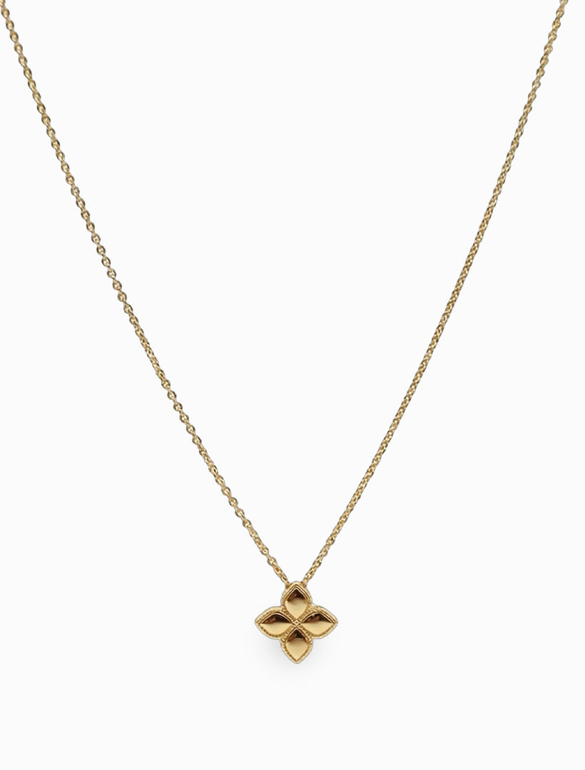 4 Petal Necklace Gold