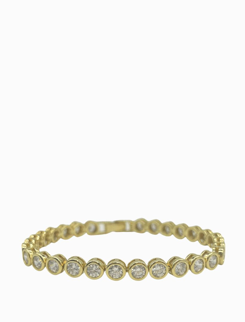 Lucienne Cubic Zirconia Tennis Bracelet Gold