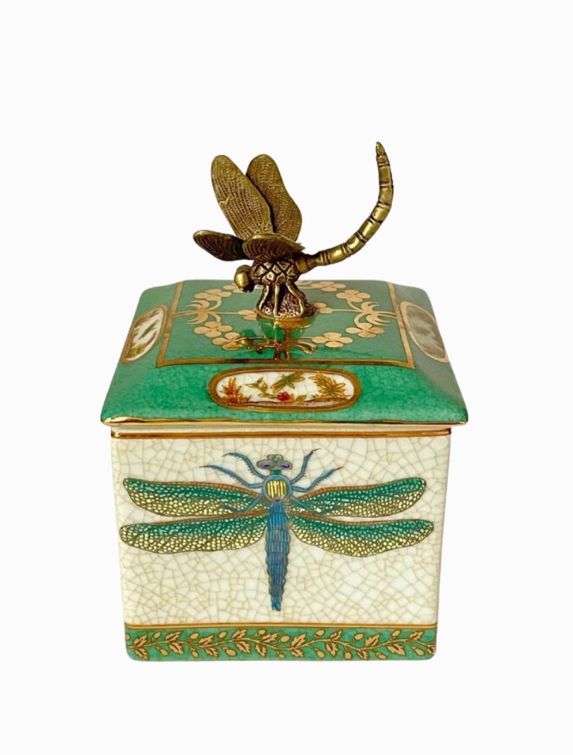 Exotico Trinket Box Libelula Green