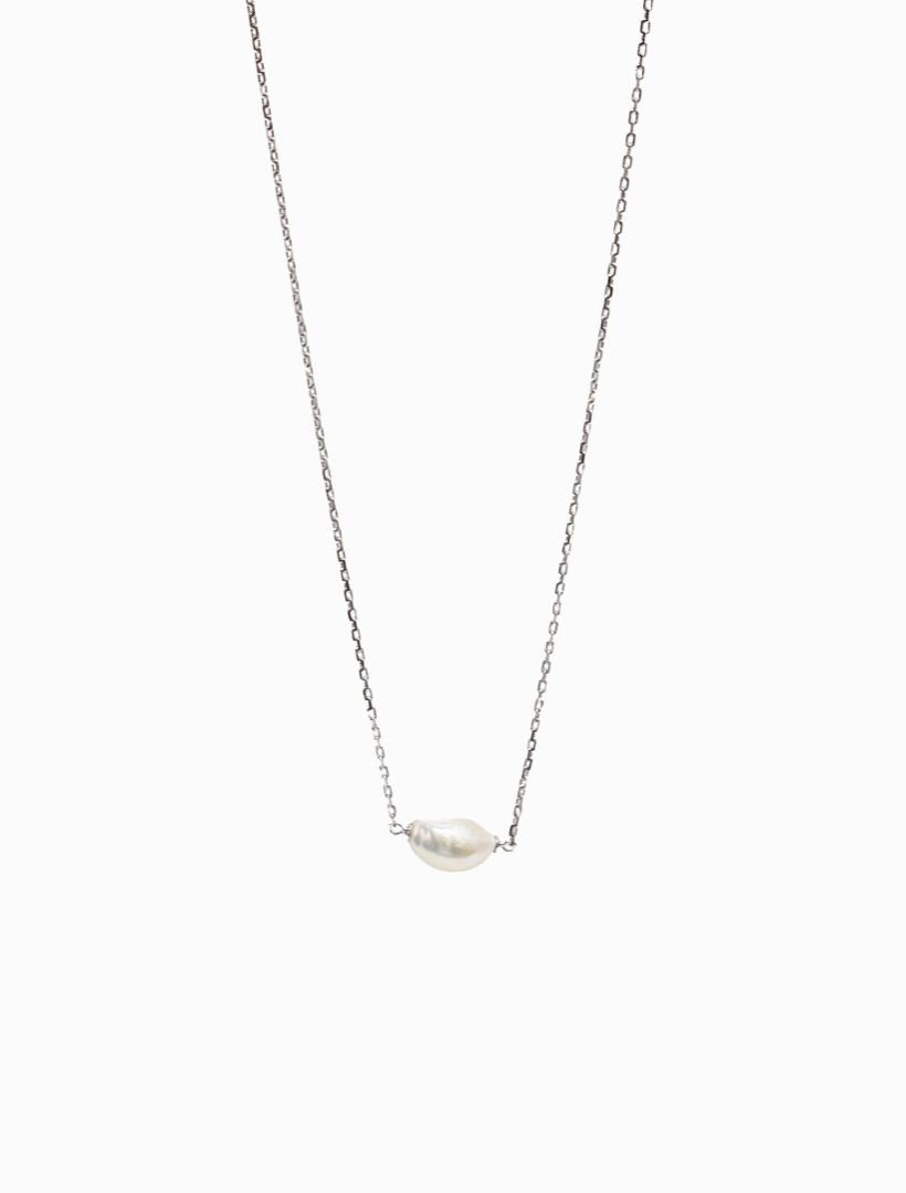 Lucienne Freshwater Pearl on Chain 925 Rhodium