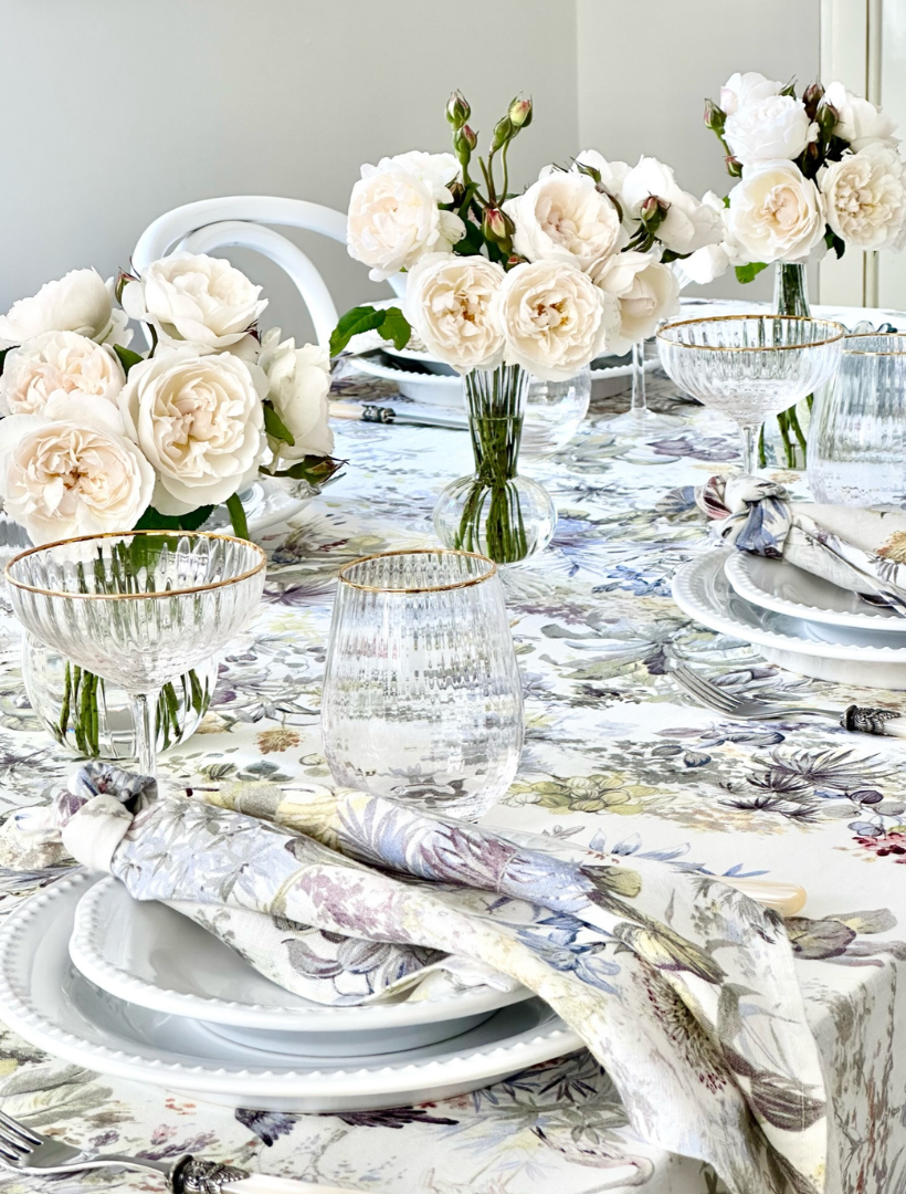 Jardin French Linen Table Cloth (150cm x 320cm)