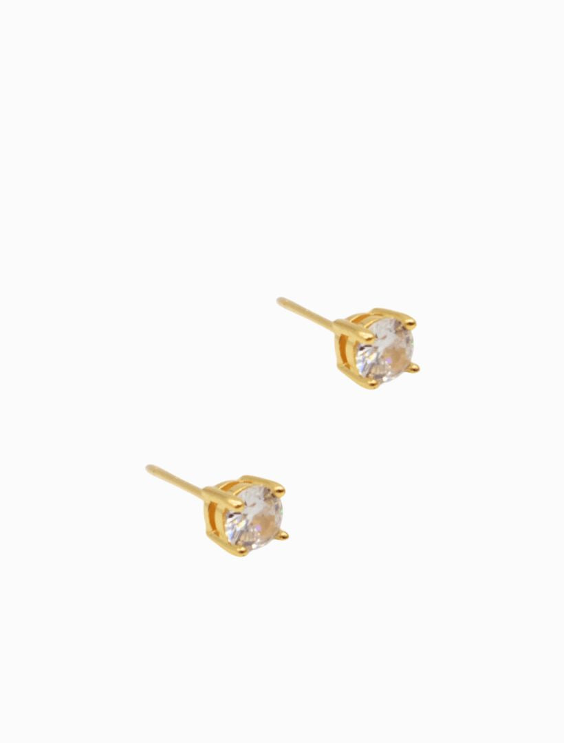 Lucienne Cubic Zirconia Studs 3mm Gold