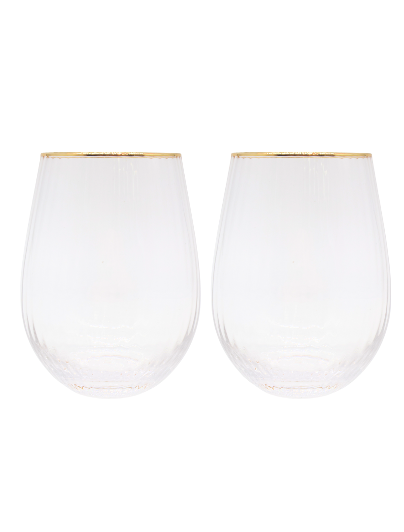 Soiree Crystal Gin Tumblers Clear (Set of 2)