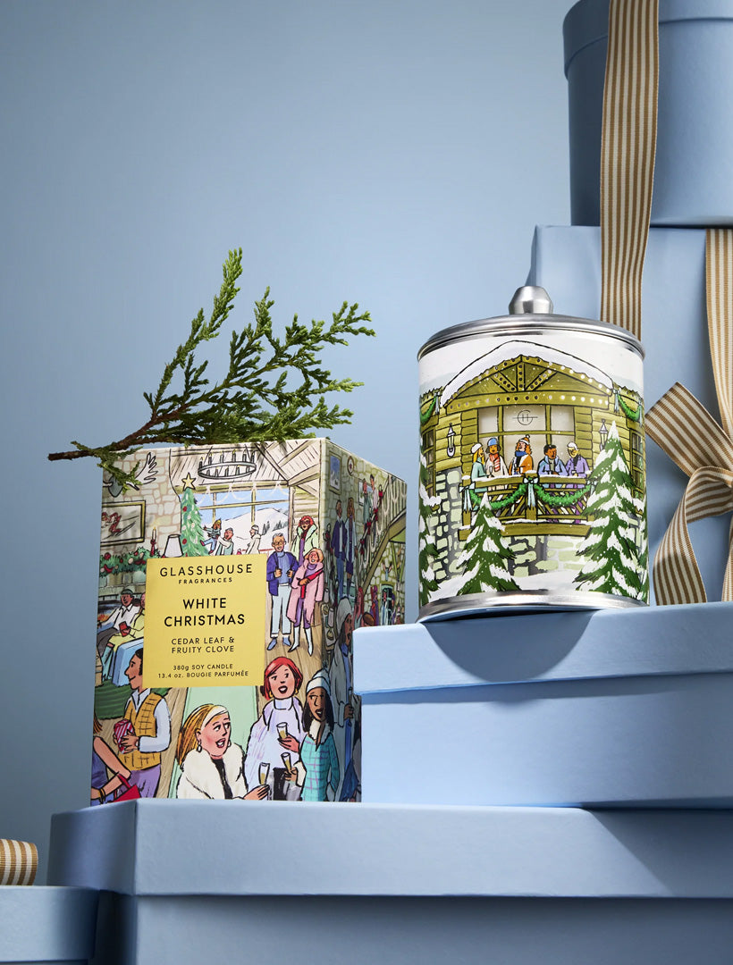 GF Candle White Christmas X26 380g