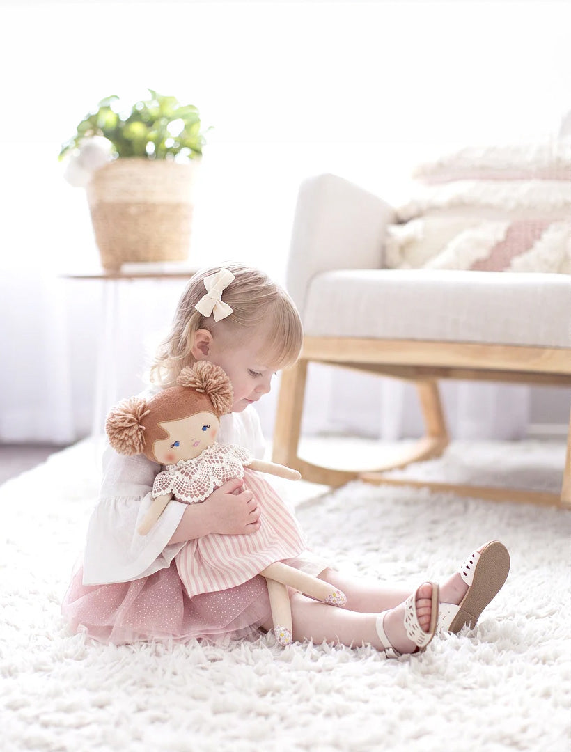 Aggie Doll Pink Stripe