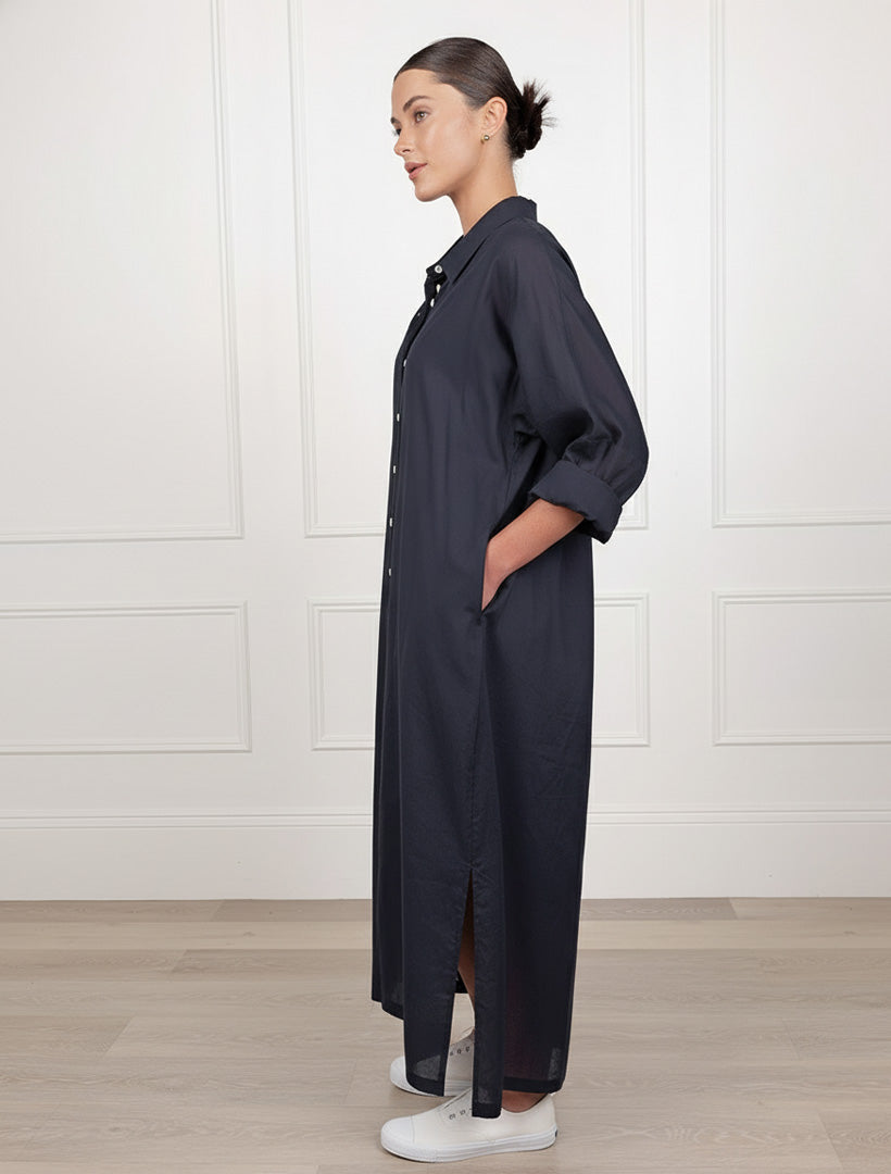 Aiko Dress Navy