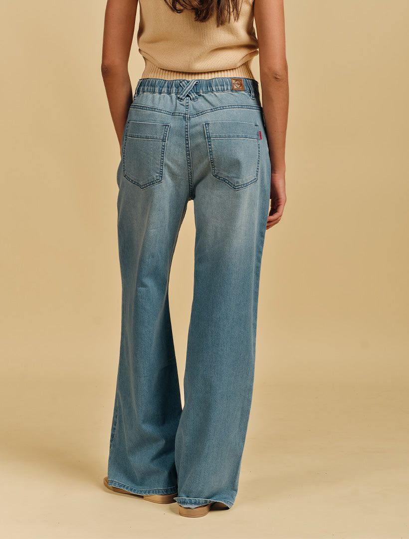 Amber Pale Wash Denim Jean