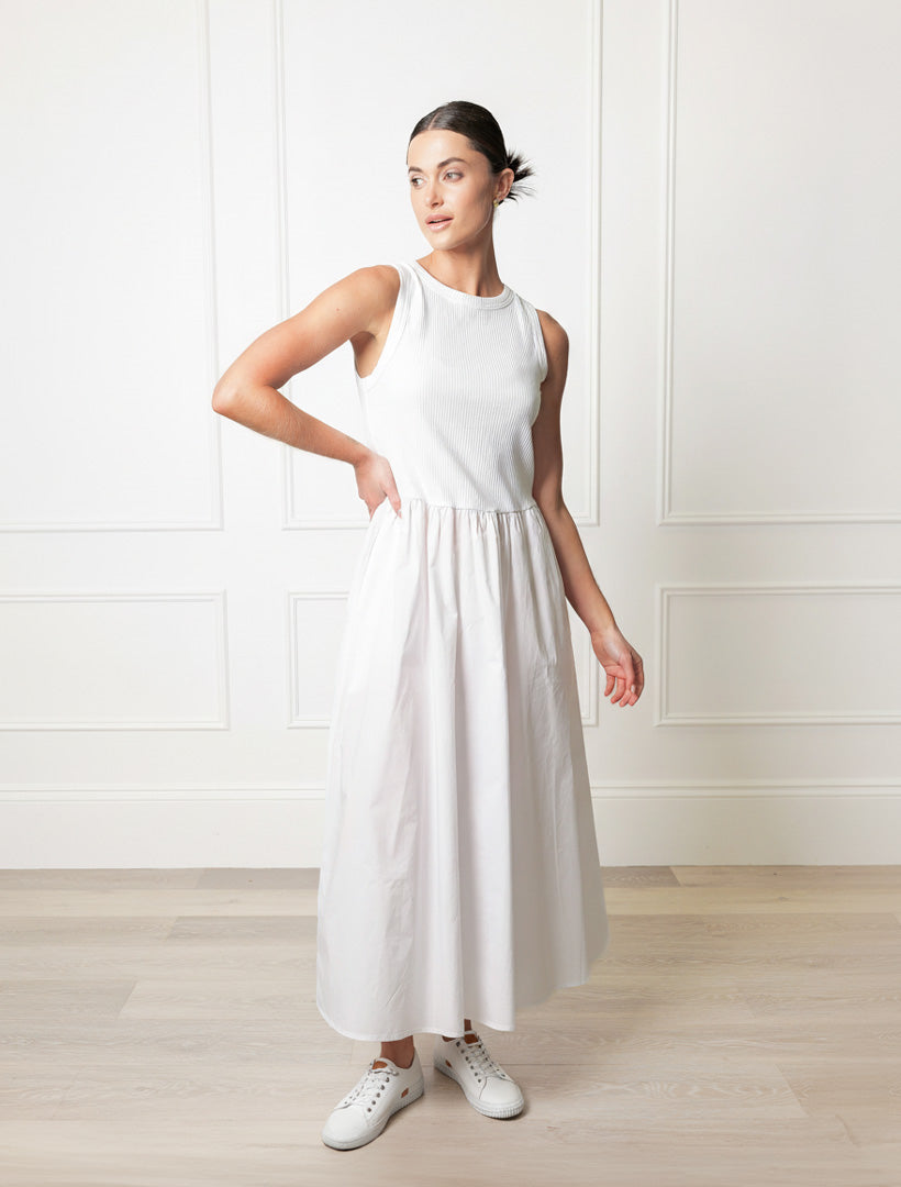 Raven Cotton Dress White