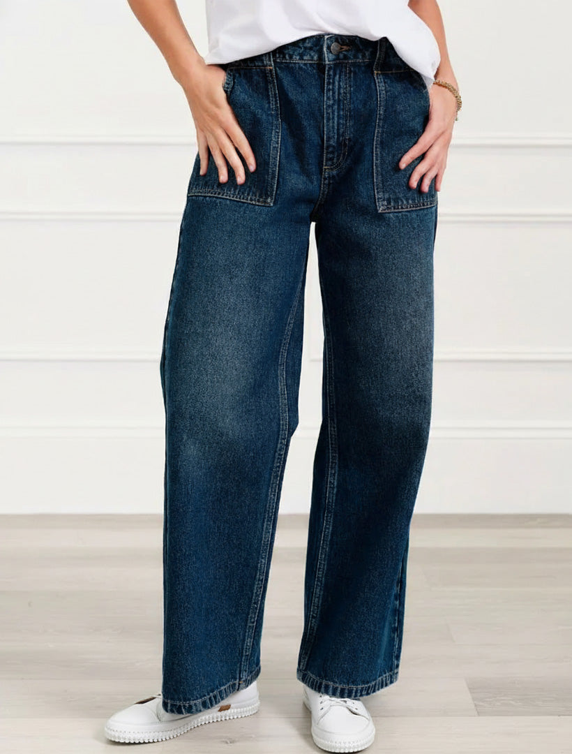 Lisa Wide Leg Jean Indigo - FINAL SALE