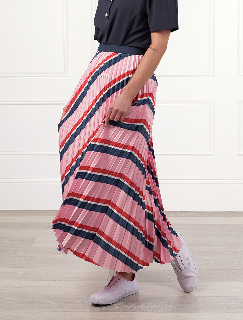Jaqueline Stripe Skirt Pink