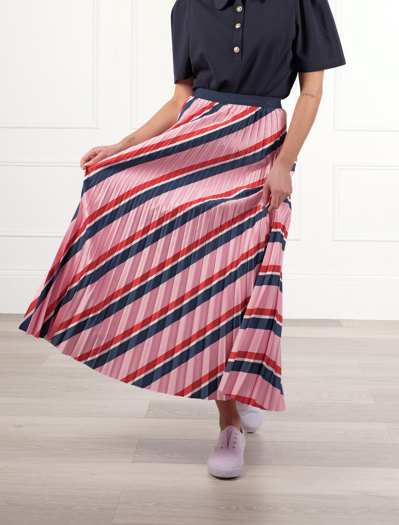 Jaqueline Stripe Skirt Pink