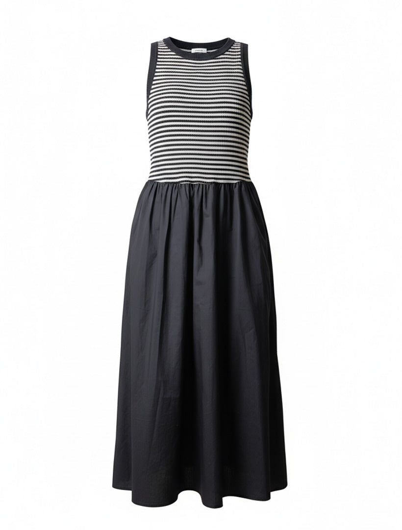 Raven Cotton Dress Navy