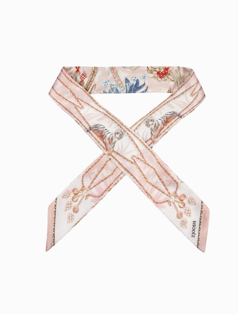 Pink Palm Trees Neck Scarf