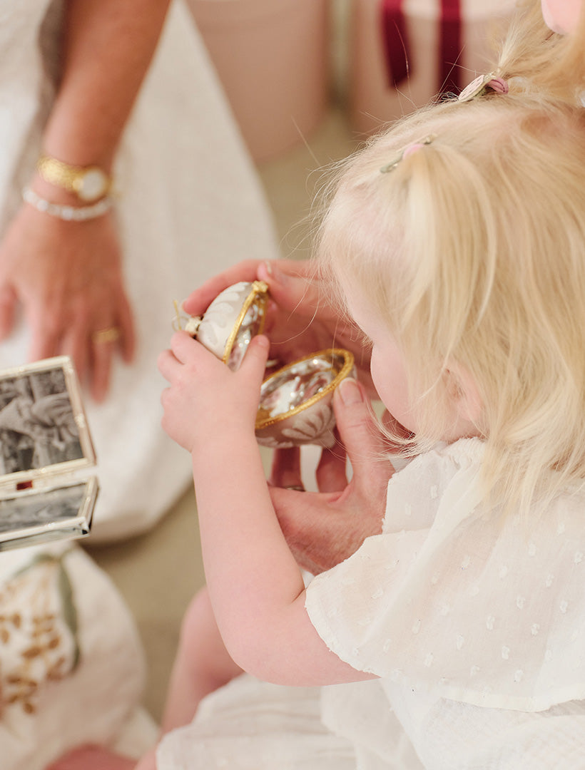 Frosted Treasure Inside Bauble