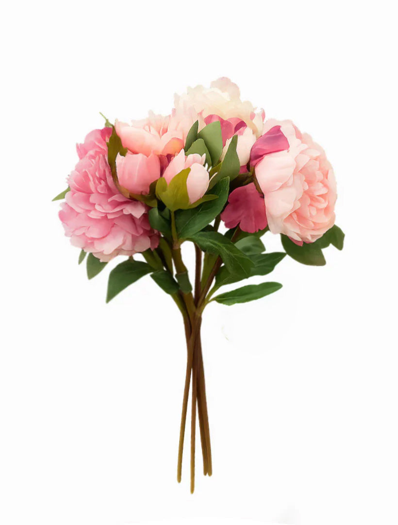 Peony Bouquet 35cm Pink