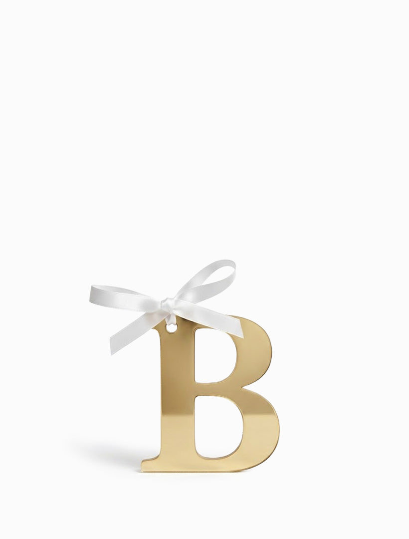 Hanging Letter B Gold
