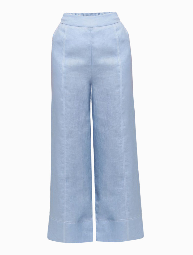 Lacalle Linen Pant Duck Egg Blue