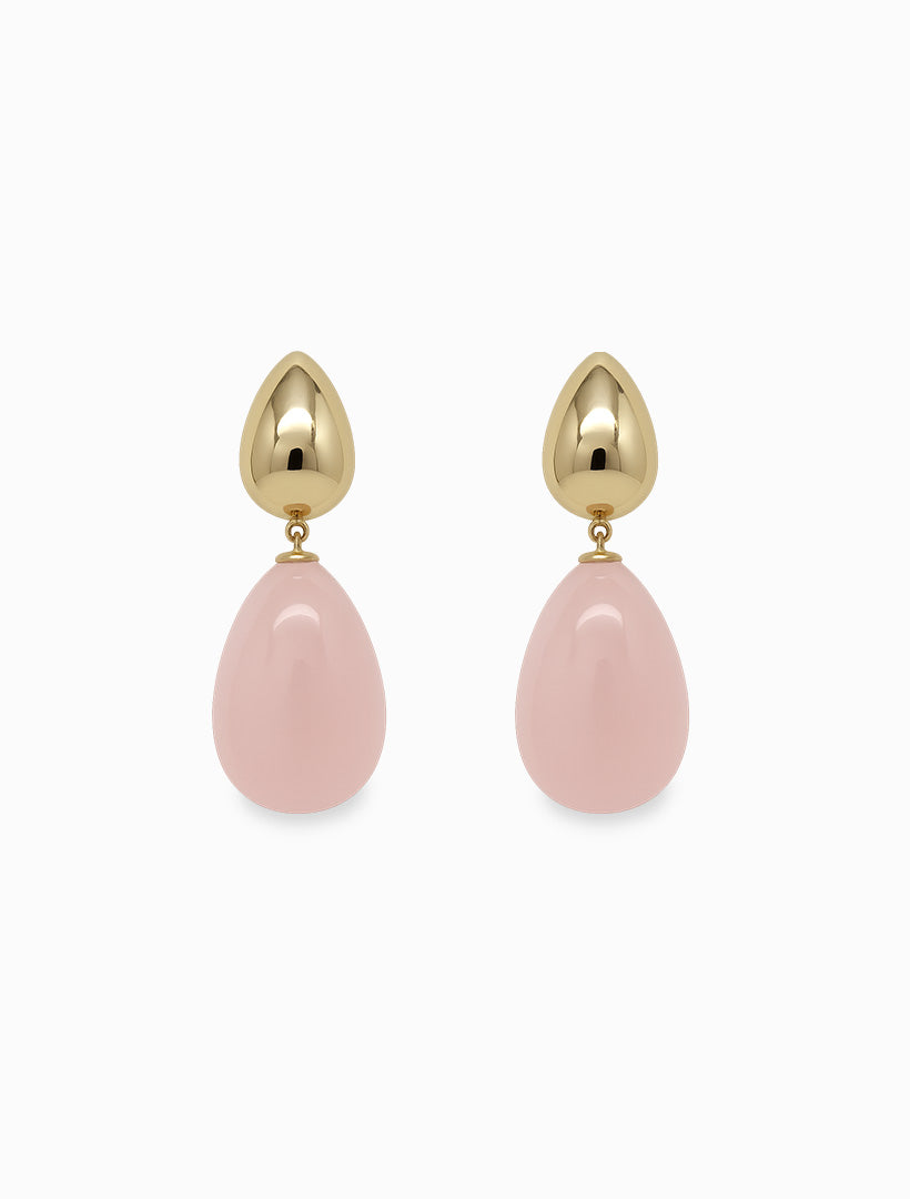 Blush Tear Drop Studs