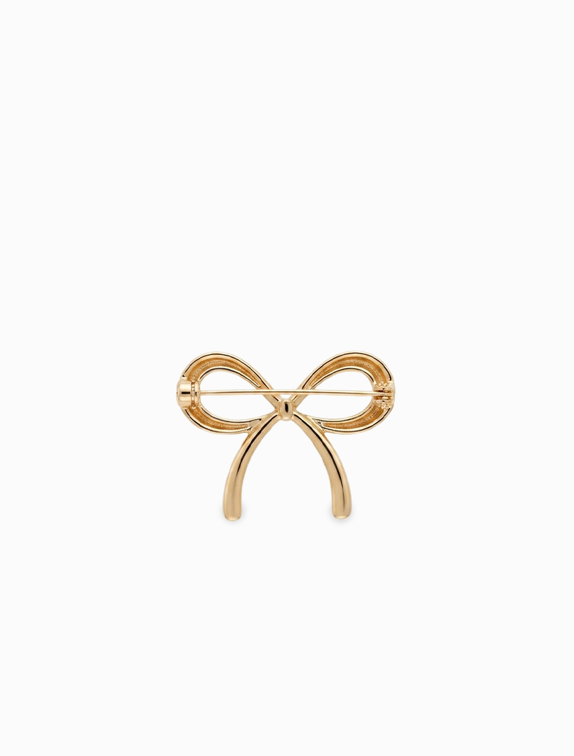 Bow Brooch Gold