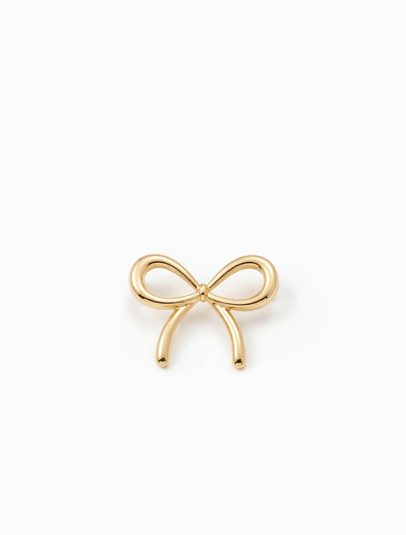 Bow Brooch Gold