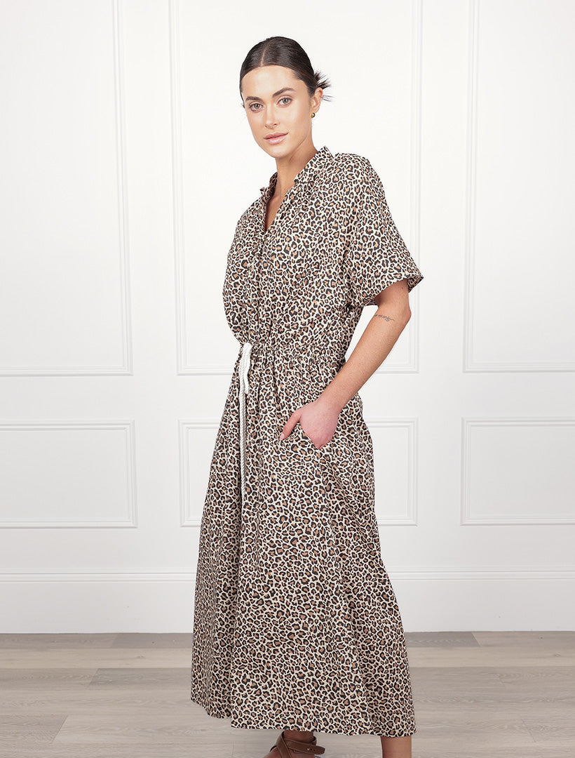 Butterfly Dress Leopard Free Size