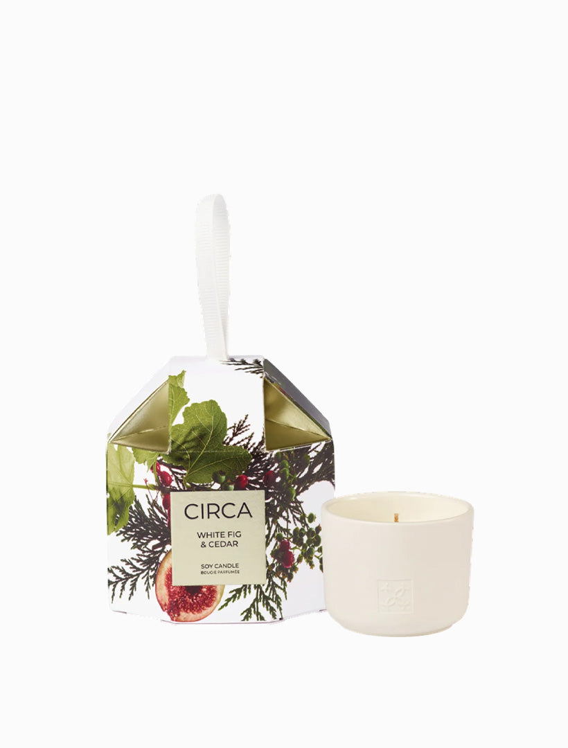 CIRCA White Fig and Cedar Bauble Candle X25