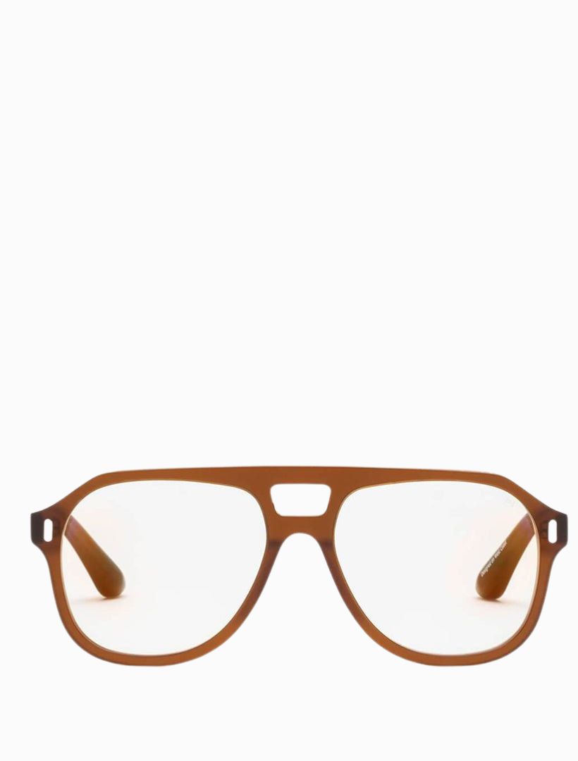 Front view - brown glasses frame