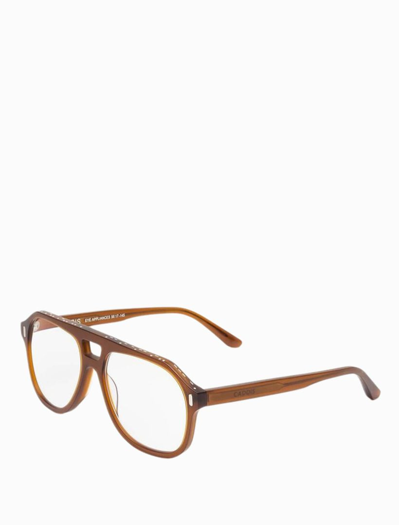 Side view - brown glasses frames