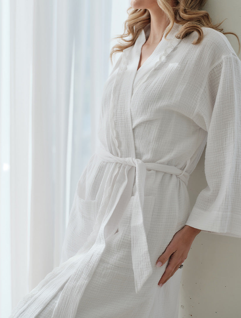 Camille Robe White Free Size