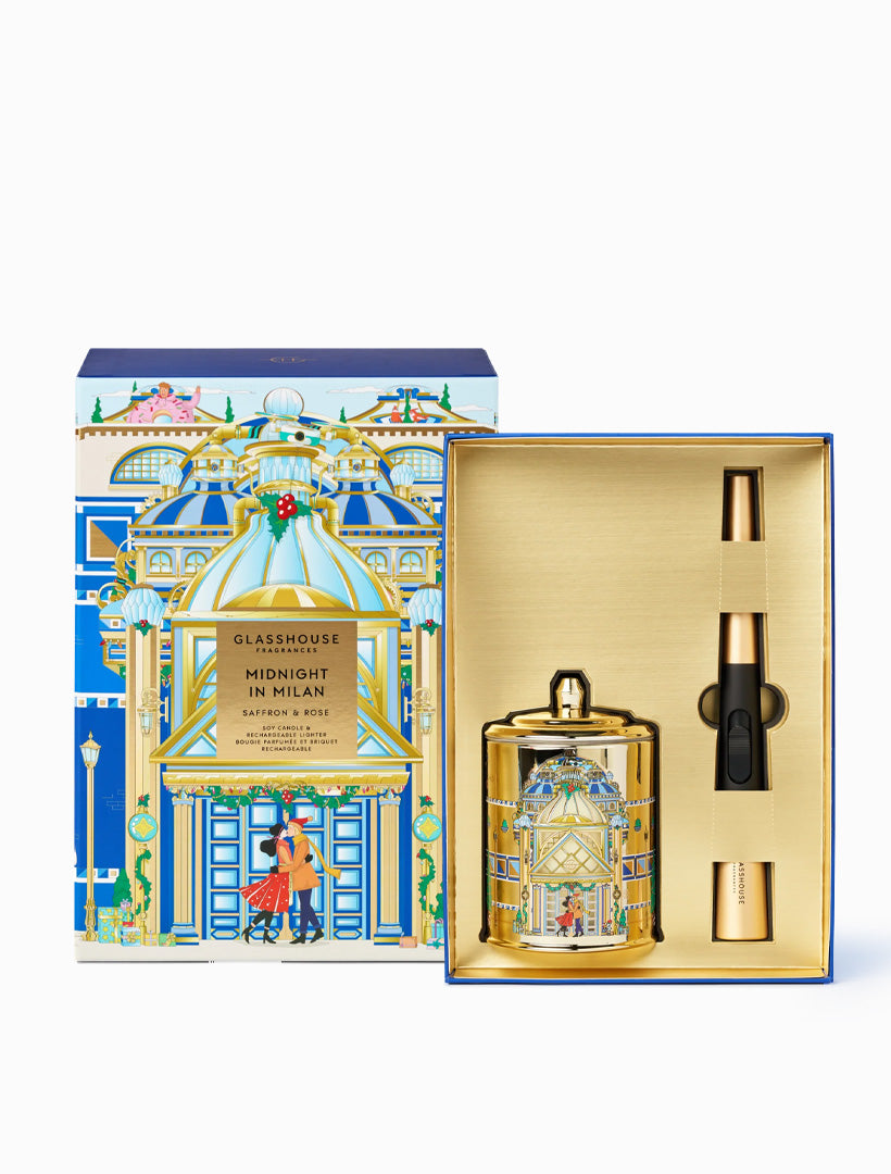 GF Candle and Care Gift Set Midnight In Milan