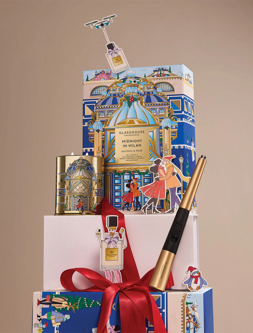 GF Candle and Care Gift Set Midnight In Milan