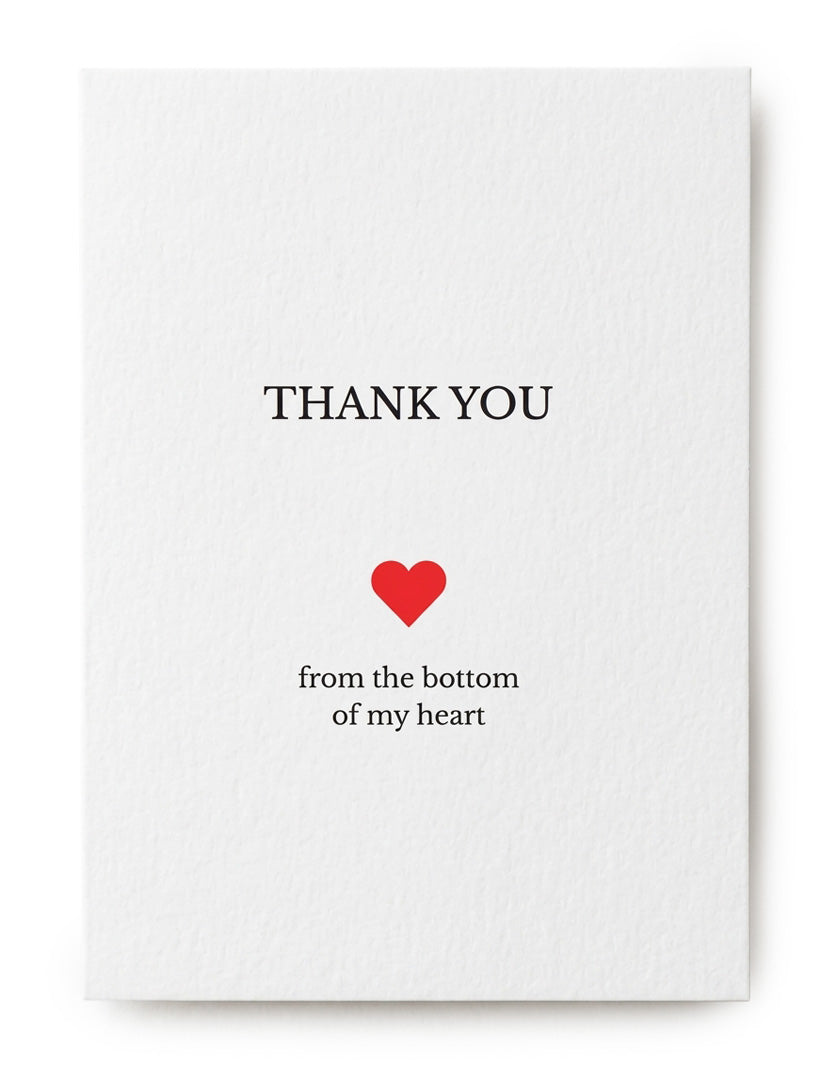 Thank You From The Bottom of Heart Card
